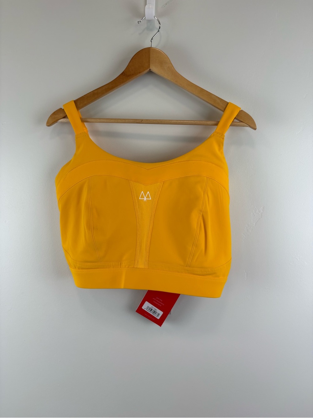 NWT Maaree Solidarity High-Impact Sports Bra Women's Size 38H Saffron Yellow